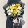 【祭奠】11朵黄白菊花束