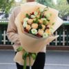 11 Champagne Roses Bouquet - Eternal Devotion Floral Gift
