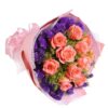 11 Pink Roses Bouquet - Pure Devotion | Romantic Floral Gift - 2