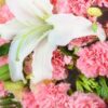 19 Pink Carnations & Lilies Bouquet - Gentle Affection Floral Gift - 3