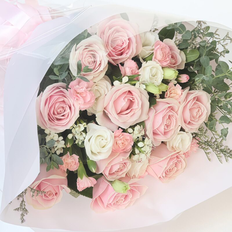 11 Pink Roses Bouquet - Angelic Bloom | Romantic Floral Gift - 2