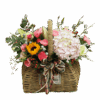 Mixed Flowers Basket - Warm Wishes | Vibrant Floral Gift Arrangement
