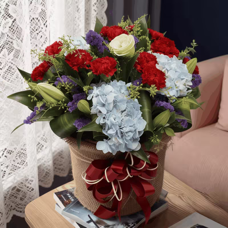 Mixed Flowers Bouquet - Vibrant Harmony | Premium Floral Arrangement - 1