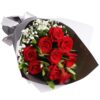 9 Red Roses Bouquet - Radiant Elegance | Romantic Floral Gift - 1