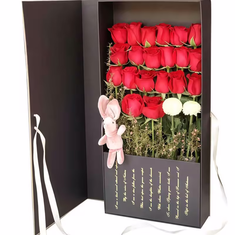 20 Roses Bouquet - Playful Delight | Romantic Gift with Whimsical Touches - 2