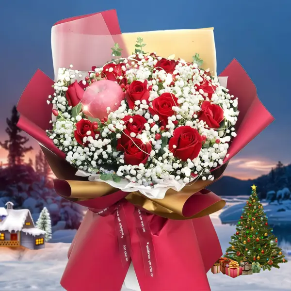 Buquê de 11 Rosas Vermelhas - Gentle Season