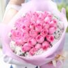 33 Pink Roses Bouquet - Tender Confession | Romantic Flower Gift - 1