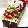 19 Red Carnations & 2 Lilies Gift Box | Timeless Romantic Bouquet