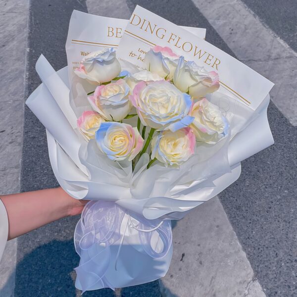 11 Mermaid Roses Bouquet - Enchanted Love Floral Arrangement