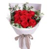 11 Red Roses Bouquet - Classic Love & Elegant Floral Arrangement - 1
