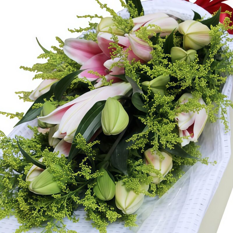 19 Pink Lilies Bouquet - Century of Love | Premium Floral Gift - 2