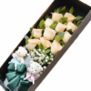 11 Champagne Roses Gift Box | Elegant Everlasting Love Bouquet