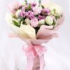 12 Mixed Pink Roses Bouquet | Romantic Floral Gift for Any Occasion - 1