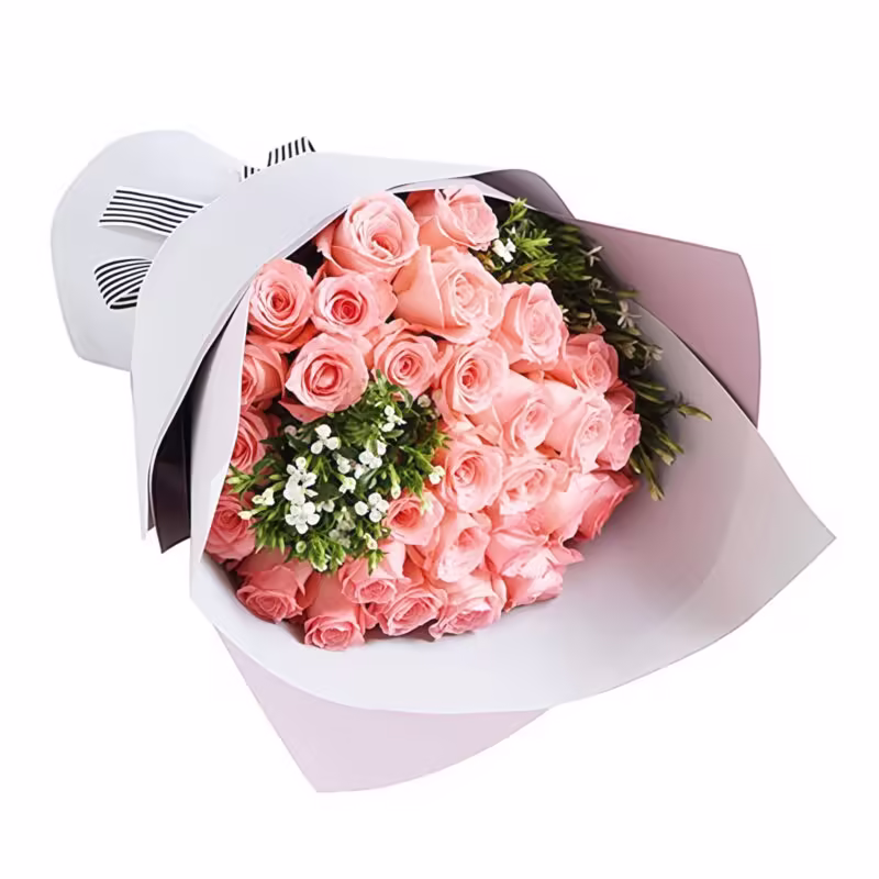 33 Pink Roses Bouquet - Pure Love | Elegant Floral Gift - 2