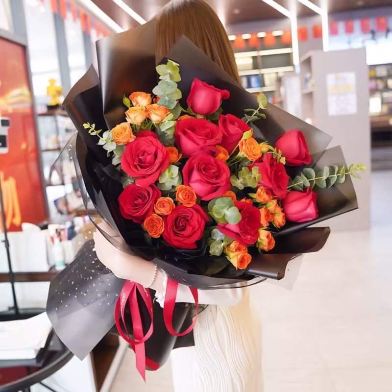 Wholehearted Devotion: 11 Red Roses Bouquet | Romantic Floral Gifts - 1