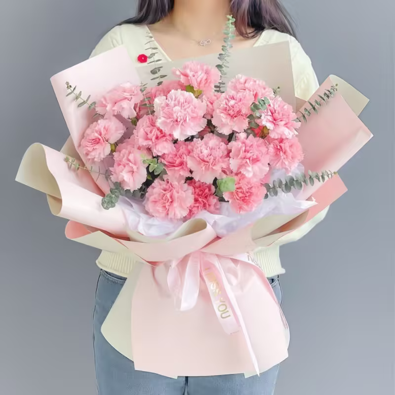 Pink Carnation Bouquet - Elegant Floral Gift for Every Occasion