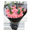 19 Pink Carnations Bouquet - Elegant Grace Floral Arrangement