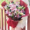 Pink Lilies Bouquet | Elegant Floral Gift for Romantic Occasions