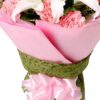 11 Pink Carnations & 2 Lilies Bouquet | Sweet Moments Floral Gift - 3