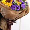 Sunflowers & Purple Eustoma Bouquet | Summer Joy Floral Arrangement - 4