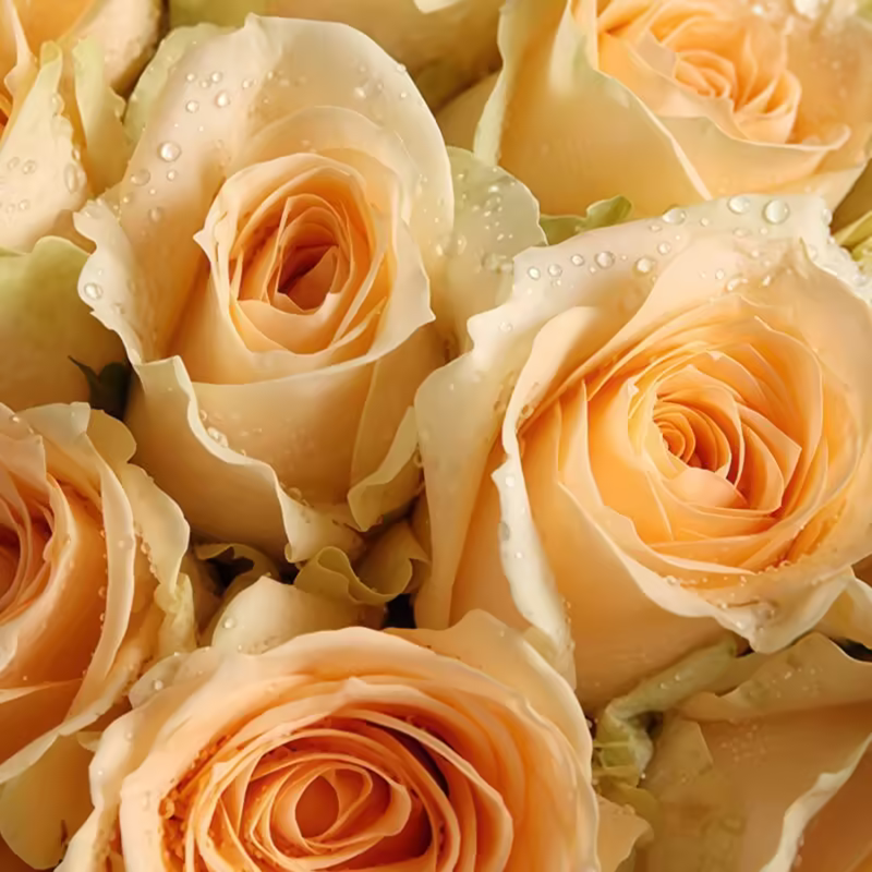 33 Champagne Roses Bouquet - Elegant Romantic Floral Gift - 4