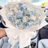 11 Ice Blue Roses Bouquet - Serene Grace | Elegant Floral Gift