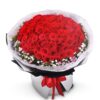 99 Red Roses Bouquet - Ultimate Devotion for Romantic Occasions - 1