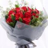 11 Red Roses Bouquet - Radiant Grace | Romantic Floral Gift - 2