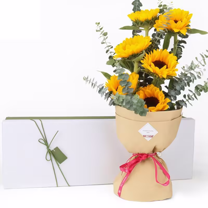 6 Sunflowers Bouquet - Sunny Joy | Vibrant Floral Gift - 3
