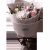 Blushing Romance: 11 Pink Roses & Hydrangea Bouquet - 1