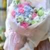 Sweet Reunion: 11 Pink Roses and Hydrangea Bouquet