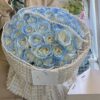 33 Blue Roses Bouquet - Icy Elegance | Premium Floral Gift