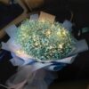 Blue Baby’s Breath Bouquet - Morning Glow | Enchanting LED Floral Gift