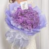 Bouquet di Gipsofila Viola - Radiosità Serena Purple Baby's Breath Bouquet - Serene Radiance Floral Gift