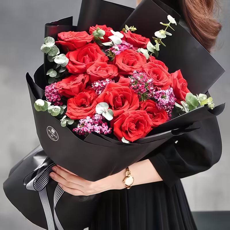 19 Red Roses Bouquet - Endless Devotion | Premium Romantic Floral Gift - 3