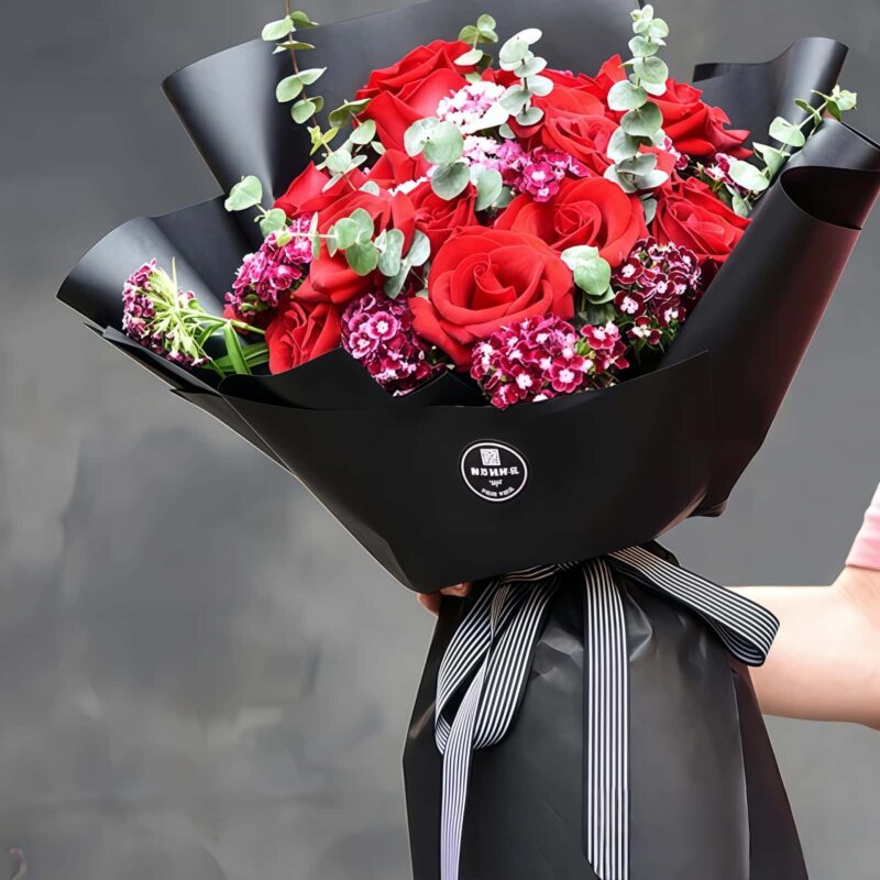19 Red Roses Bouquet - Endless Devotion | Premium Romantic Floral Gift - 4