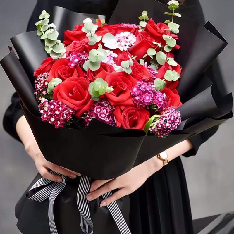 19 Red Roses Bouquet - Endless Devotion | Premium Romantic Floral Gift - 2