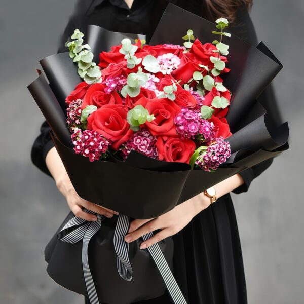 19 Red Roses Bouquet - Endless Devotion | Premium Romantic Floral Gift - 1