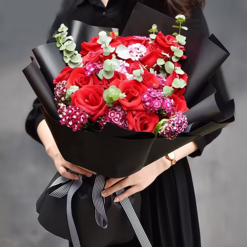 19 Red Roses Bouquet - Endless Devotion | Premium Romantic Floral Gift - 1