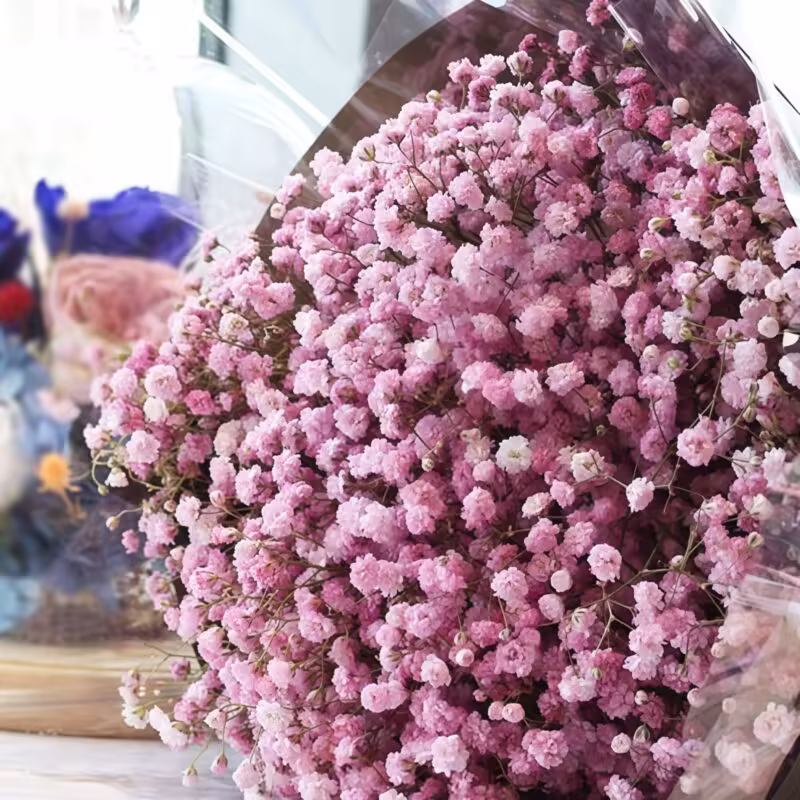 Bouquet di Nebbiolina Bianca - Auguri dal profondo del cuore White Baby's Breath & Manzanita Bouquet - Elegant Floral Gift - 3
