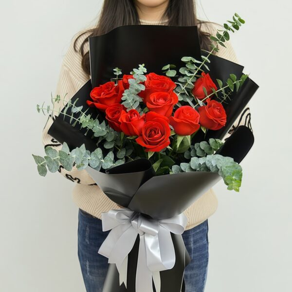 Bouquet 11 Rose Rosse: Pura Gioia