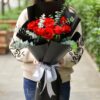 11 Red Roses Bouquet - Pure Joy | Romantic Floral Gift - 2