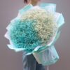 Bouquet di Nebbiolina Colorata - Sogni Eterei Ethereal Dreams Dyed Baby's Breath Bouquet | Blue & White Floral Gift