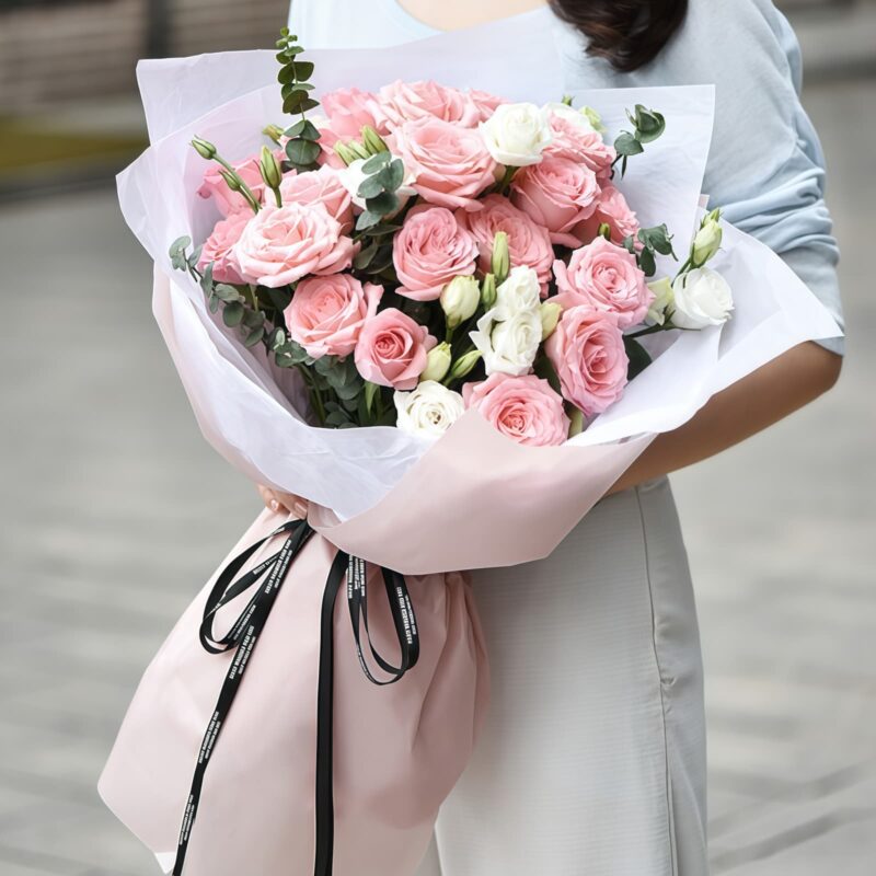 19 Pink Roses Bouquet - Forever Young | Elegant Floral Gift - 4