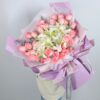33 Pink Roses & 8 Lilies Bouquet | Eternal Devotion Floral Arrangement