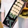 19 Champagne Roses in Gift Box - Elegant Floral Arrangement - 1