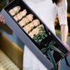 19 Champagne Roses in Gift Box - Elegant Floral Arrangement - 3