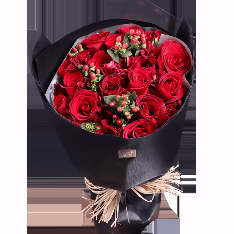 19 Red Roses Bouquet - Better Together | Romantic Floral Gift - 1
