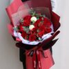 19 Red Roses Bouquet - Elegant Passion | Romantic Floral Gift