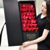 33 Red Roses Gift Box - Eternal Passion Luxury Floral Arrangement - 5